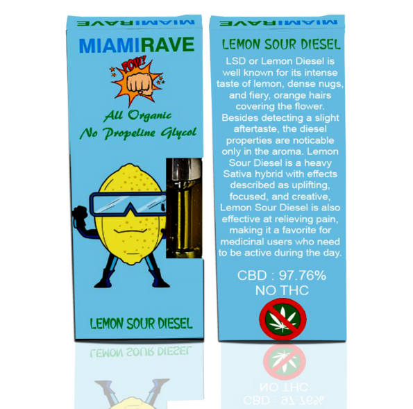 Lemon Sour Diesel Full Spectrum CBD Vape Cartridge