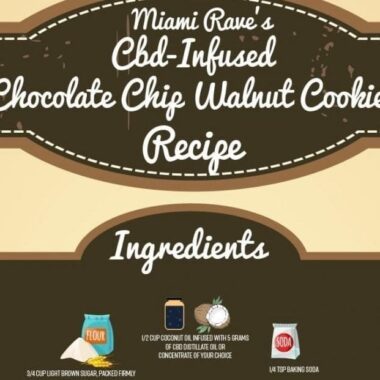 Miami Rave’s CBD Infused Chocolate Chip Walnut Cookies