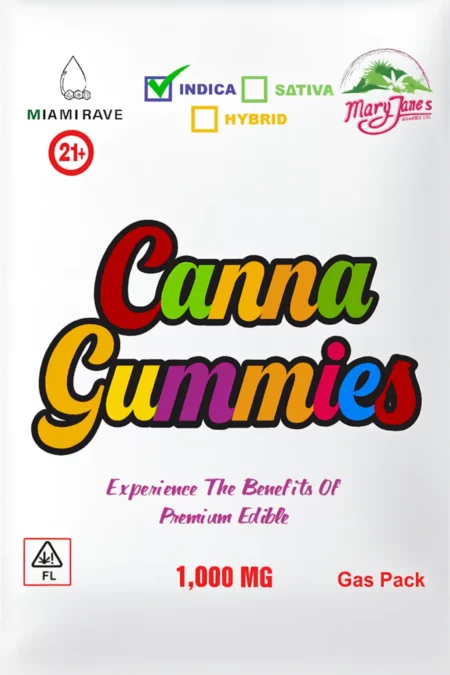 1000 MG CBD Indica Canna Gummies