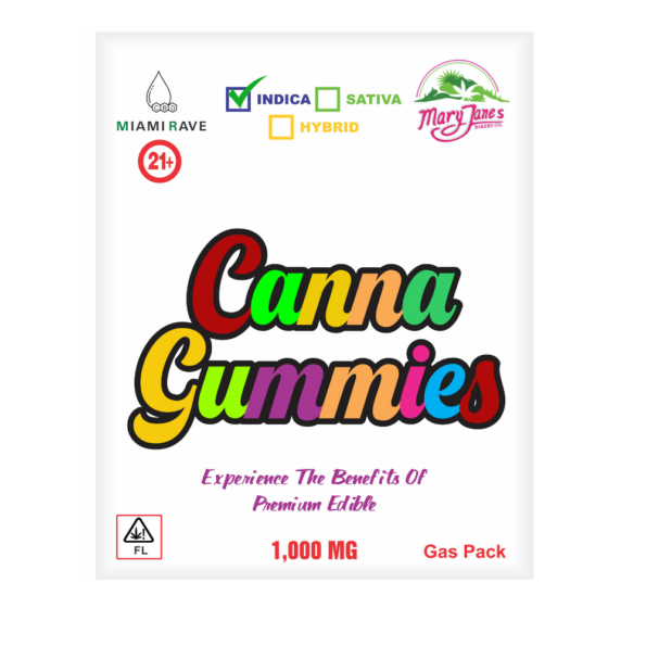 Indica Cannabis Infused Gummies FOr Sale Online Mary Janes bakery Co.